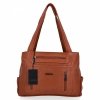 Dámská kabelka shopper bag Hernan zrzavá 3892